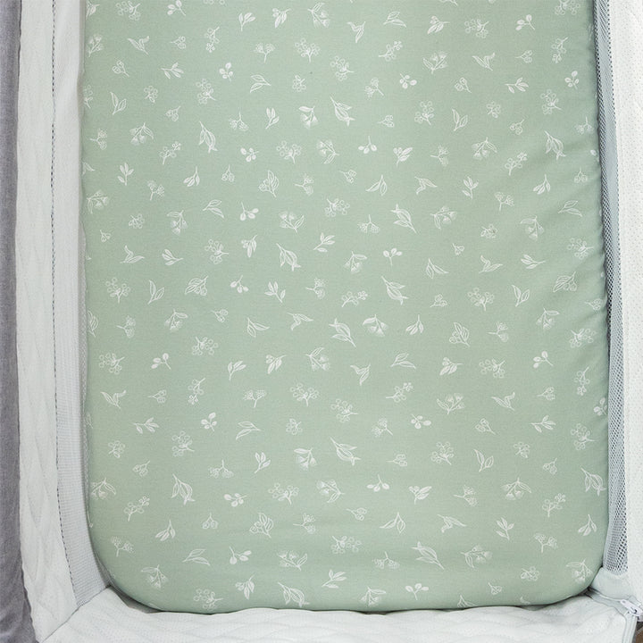 Living Textiles 2 Pack Organic Bedside Sleeper Fitted Sheet