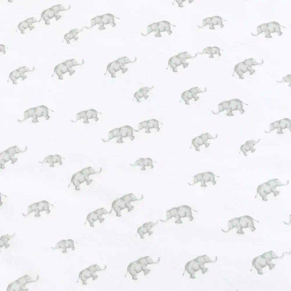 Living Textiles 2pk Jersey Cot Fitted Sheet - Elephant