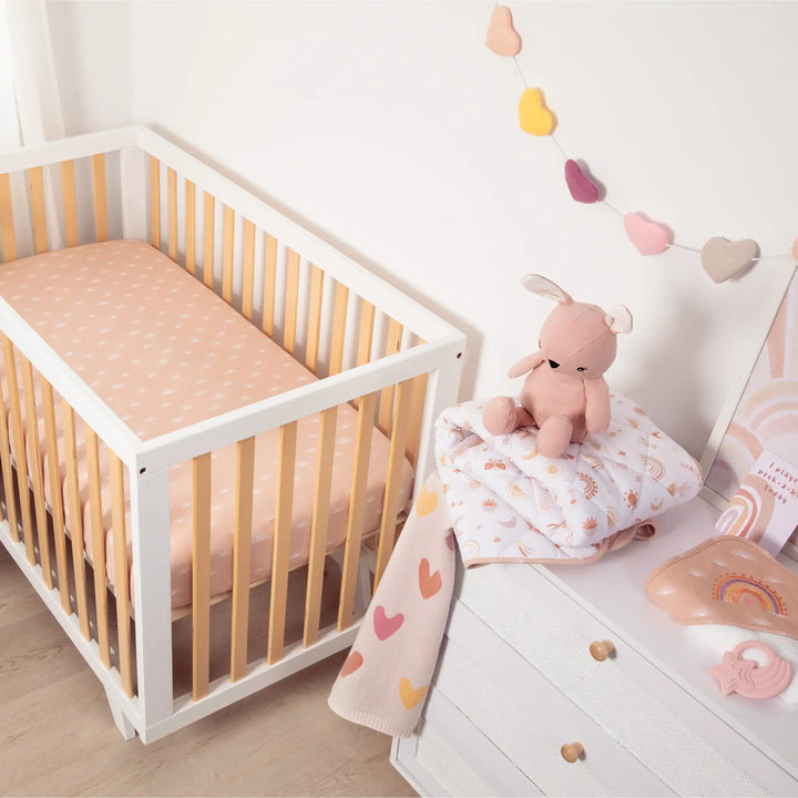 Living Textiles 2 Pack Cot Fitted Sheets - Bohemian Bliss