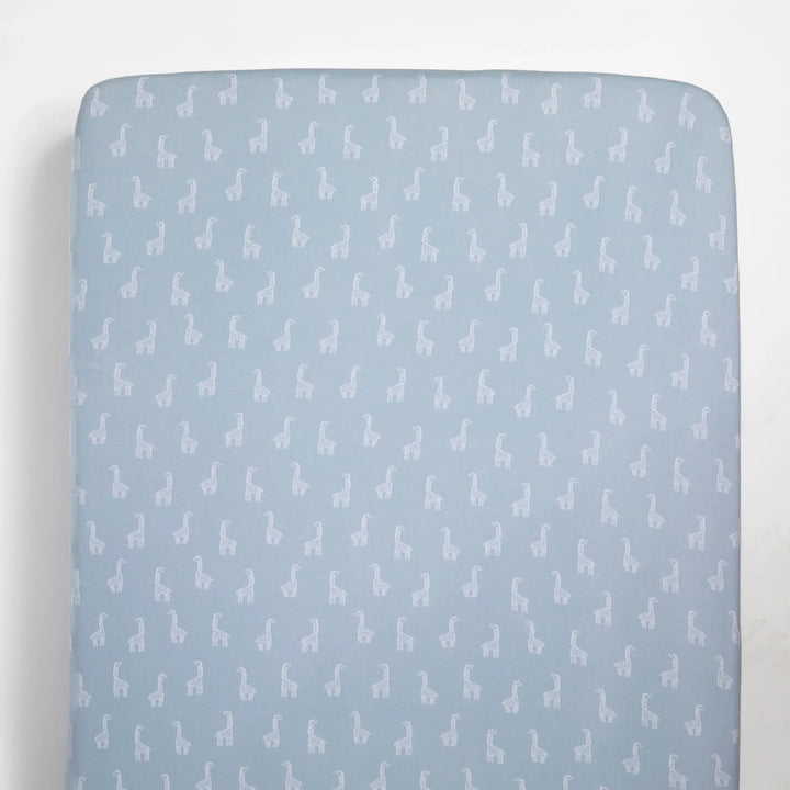 Living Textiles 2 Pack Organic Jersey Cot Fitted Sheets - Wild Safari