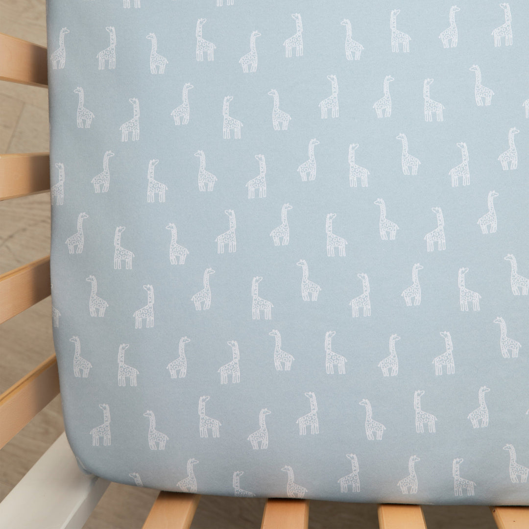 Living Textiles 2 Pack Organic Jersey Cot Fitted Sheets - Wild Safari