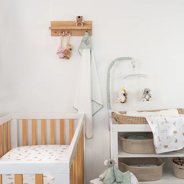 Living Textiles 2 Pack Organic Cot Fitted Sheet - Australiana
