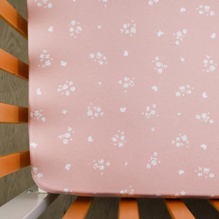 Living Textiles 2 Pack Organic Cot Fitted Sheet - Fawn Fables