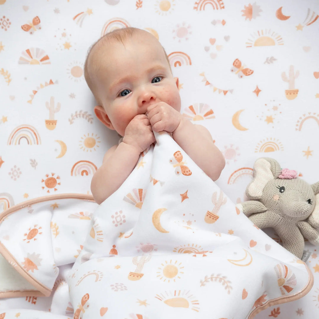 Living Textiles 2 Pack Cot Fitted Sheets - Bohemian Bliss