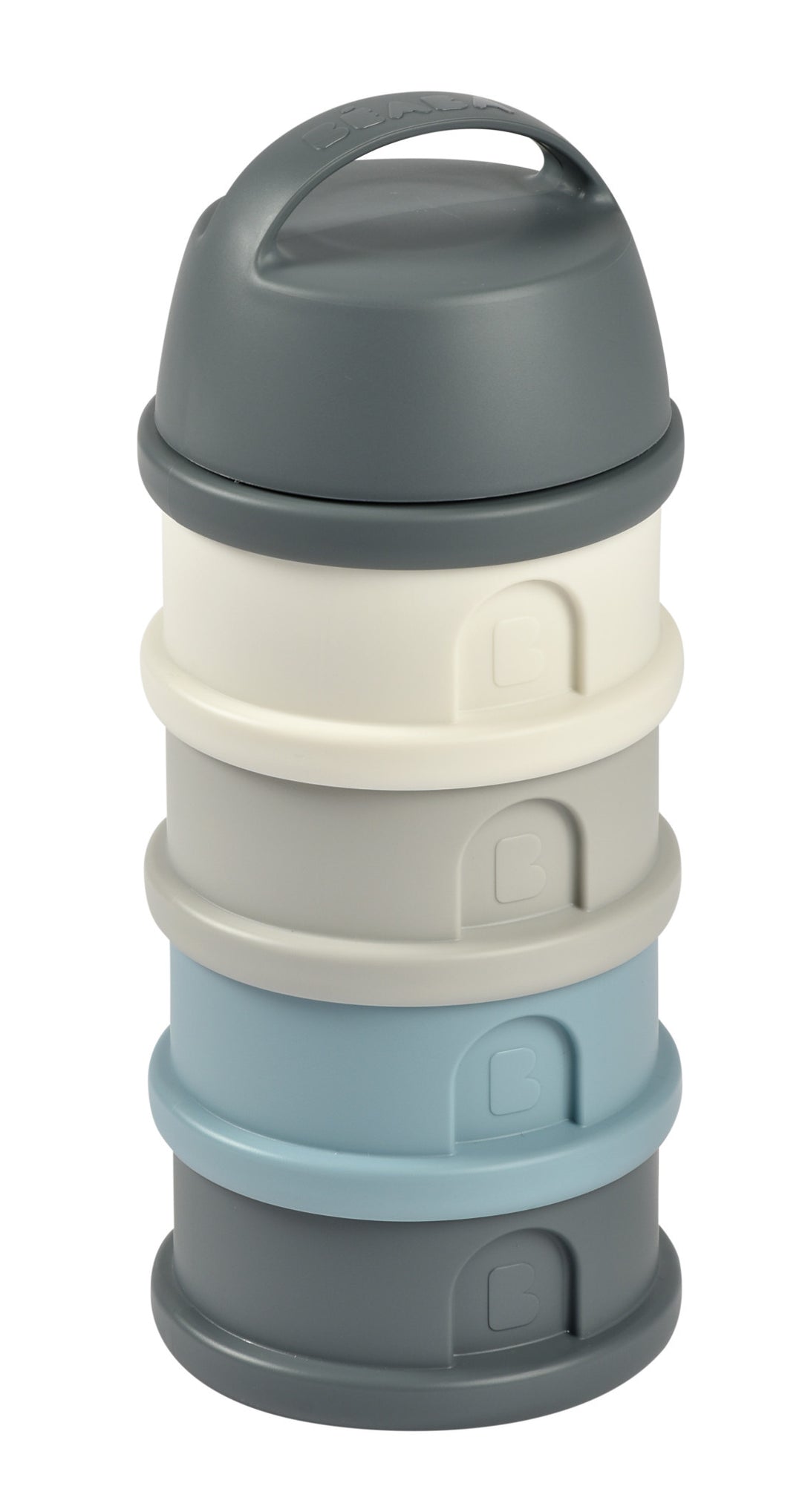 Beaba Formula and Snack Container - Mineral Grey/Blue