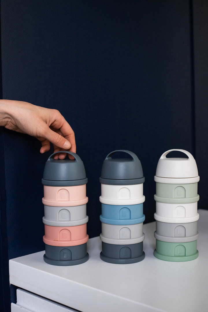 Beaba Formula and Snack Container - Mineral Grey/Blue