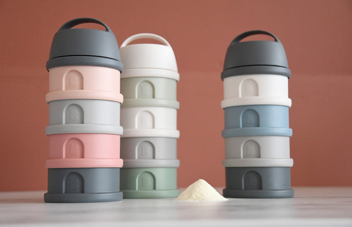 Beaba Formula and Snack Container - Mineral Grey/Blue