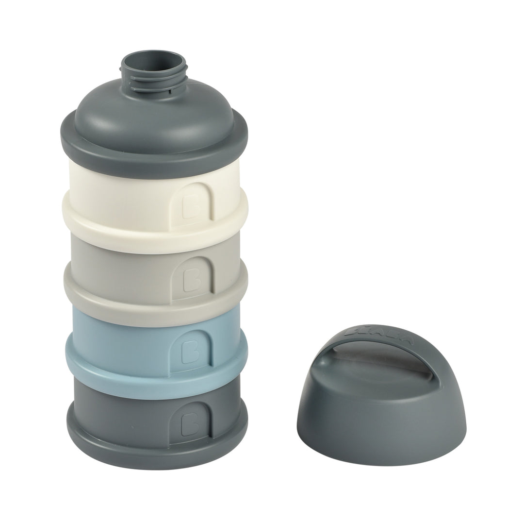 Beaba Formula and Snack Container - Mineral Grey/Blue