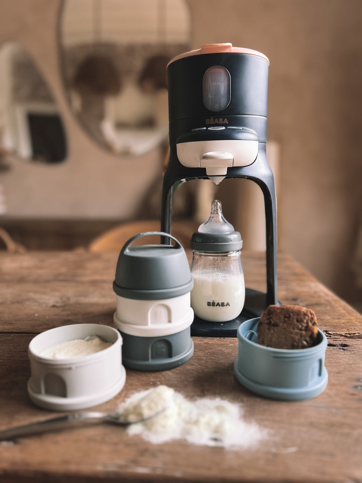 Beaba Formula and Snack Container - Mineral Grey/Blue