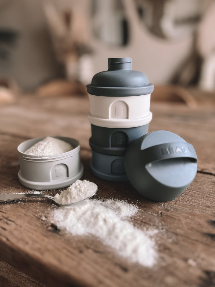 Beaba Formula and Snack Container - Mineral Grey/Blue