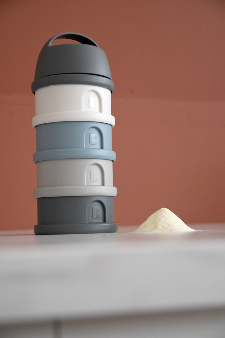 Beaba Formula and Snack Container - Mineral Grey/Blue