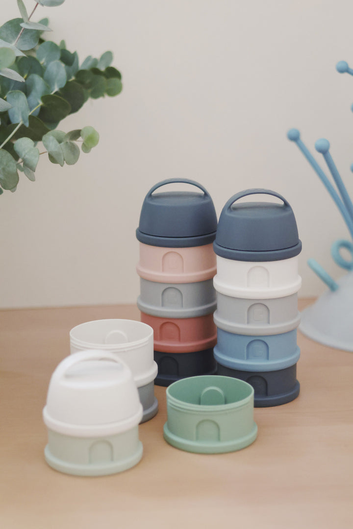 Beaba Formula and Snack Container - Mineral Grey/Blue