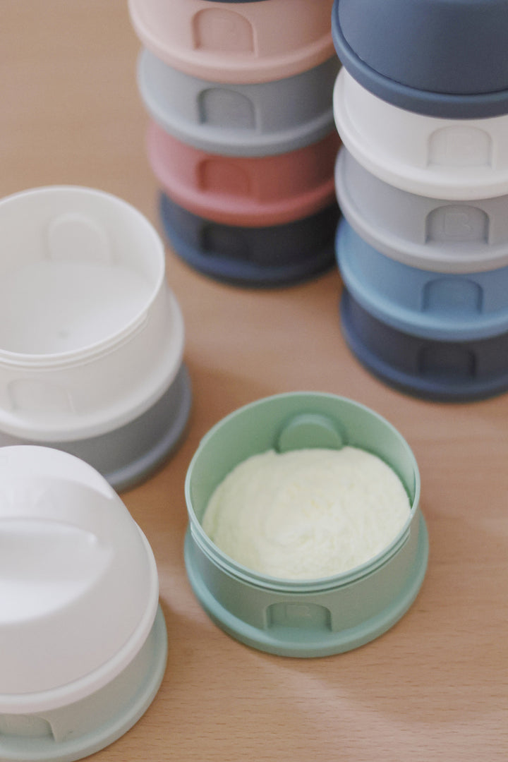 Beaba Formula and Snack Container - Mineral Grey/Blue
