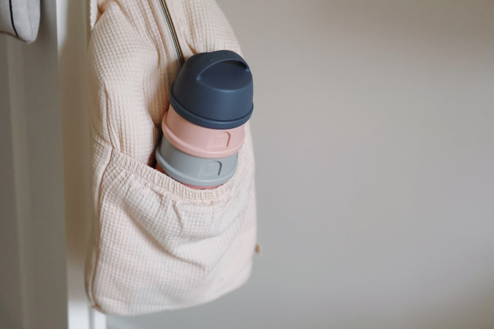 Beaba Formula and Snack Container - Mineral Grey/Pink