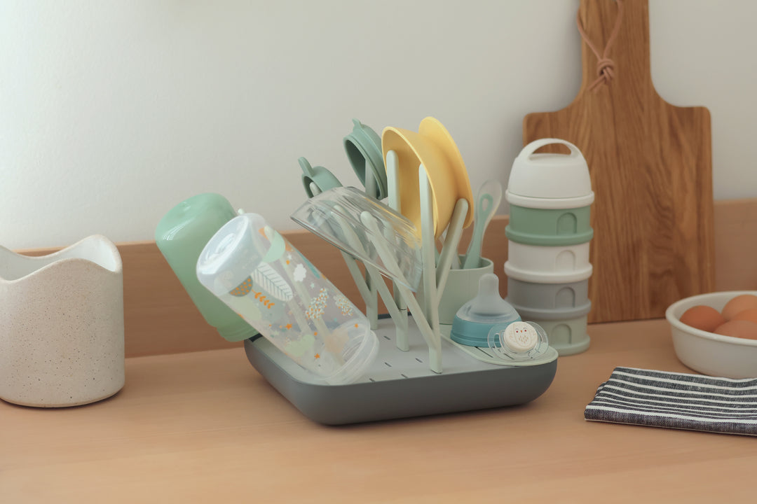 Beaba Forest Drying Rack - Green/Grey