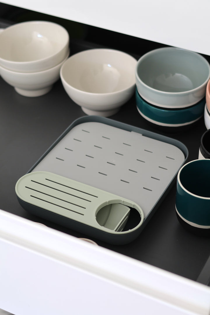 Beaba Forest Drying Rack - Green/Grey