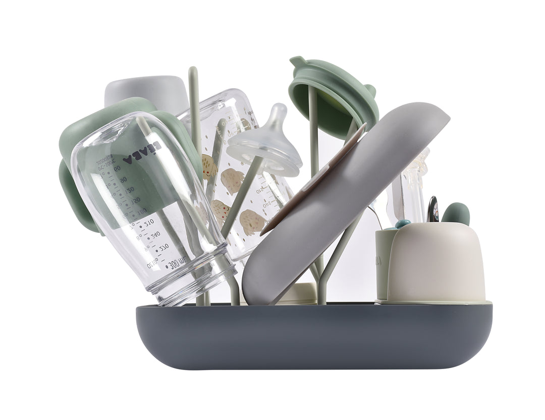 Beaba Forest Drying Rack - Green/Grey