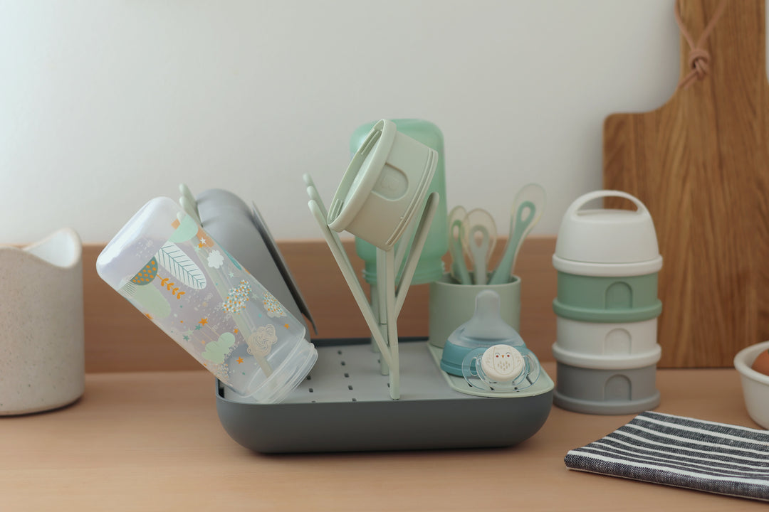 Beaba Forest Drying Rack - Green/Grey