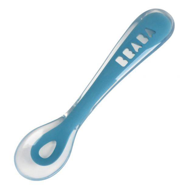 Beaba 1st Age Silicone Spoon - Blue