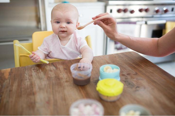 Beaba 1st Age Silicone Spoon - Blue
