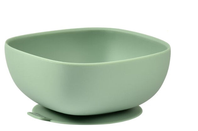 BEABA SILICONE SUCTION BOWL - SAGE GREEN