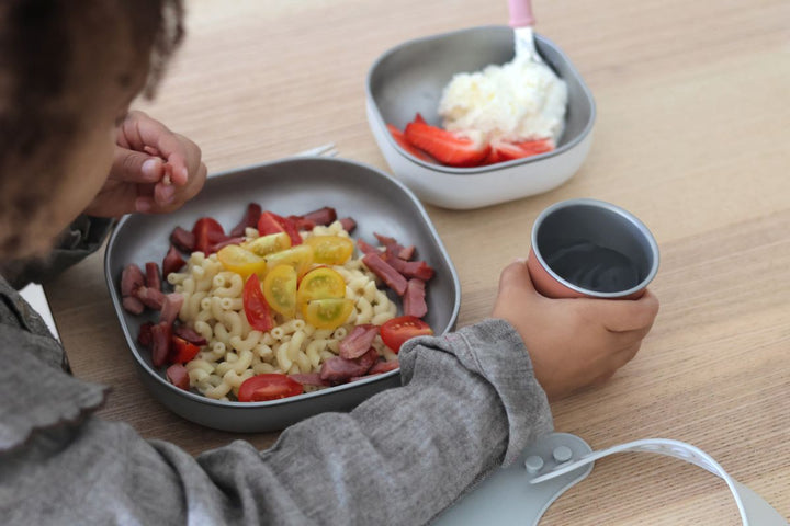 Beaba Stainless steel meal set - Terracotta
