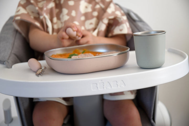BEABA STAINLESS STEEL MEAL SET - CLAY