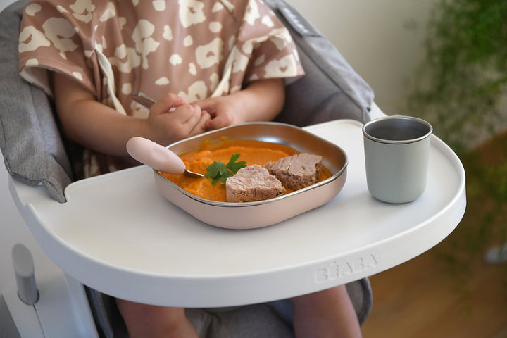 BEABA STAINLESS STEEL MEAL SET - CLAY