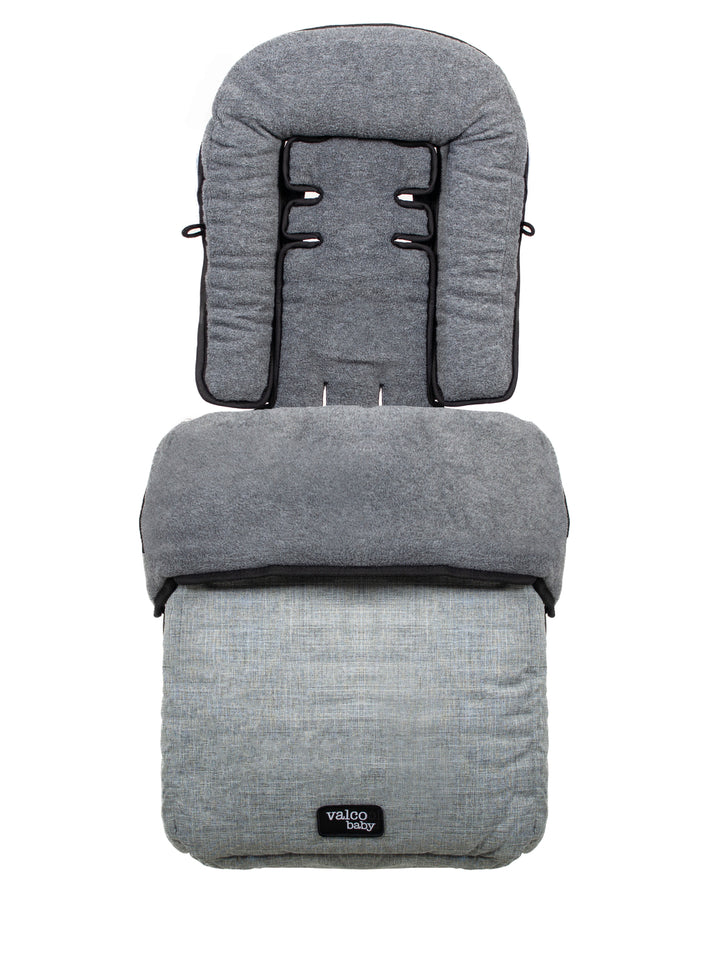 Valco Baby Snug Footmuff Grey Marle(A9805) (Ex-Display)