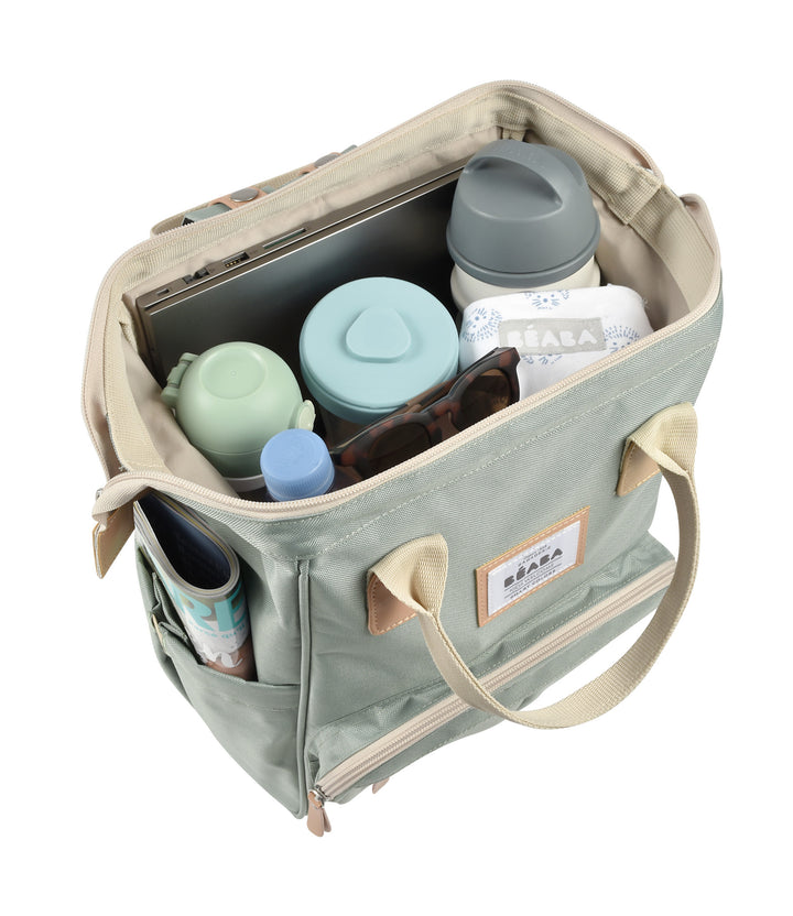 Beaba Wellington Nappy Bag Backpack - Sage Green