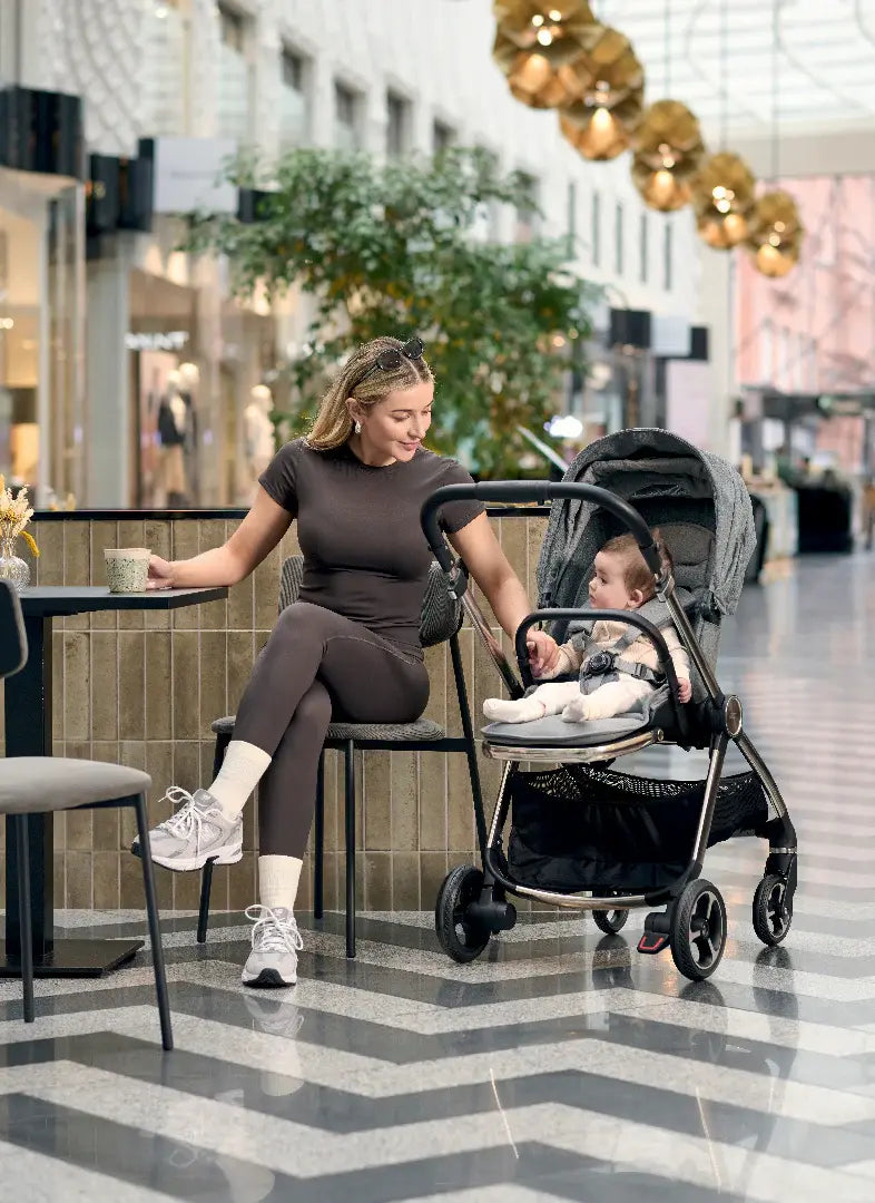 Mamas & Papas Strada Pram and Carrycot -Grey Melange