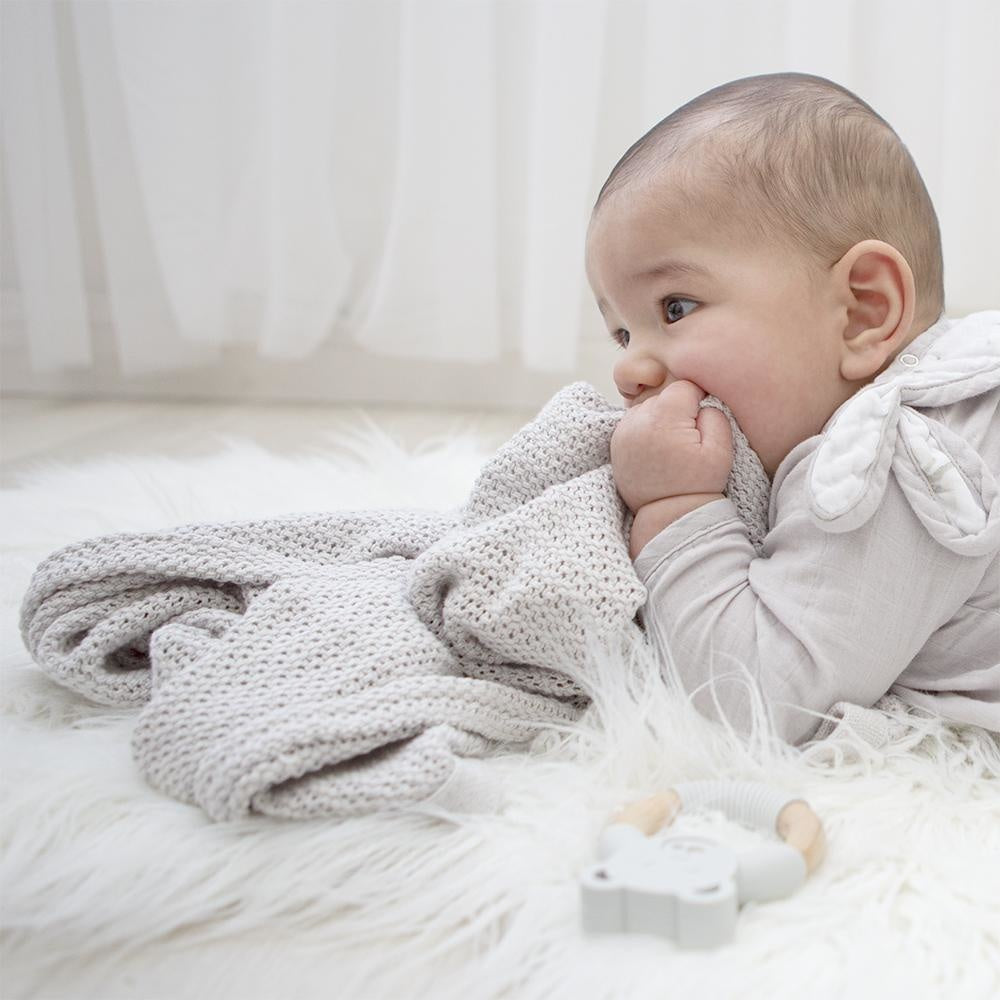 Living Textiles ORGANIC COT CELLULAR BLANKET