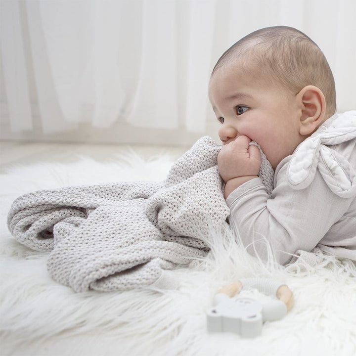 Living Textiles ORGANIC COT CELLULAR BLANKET