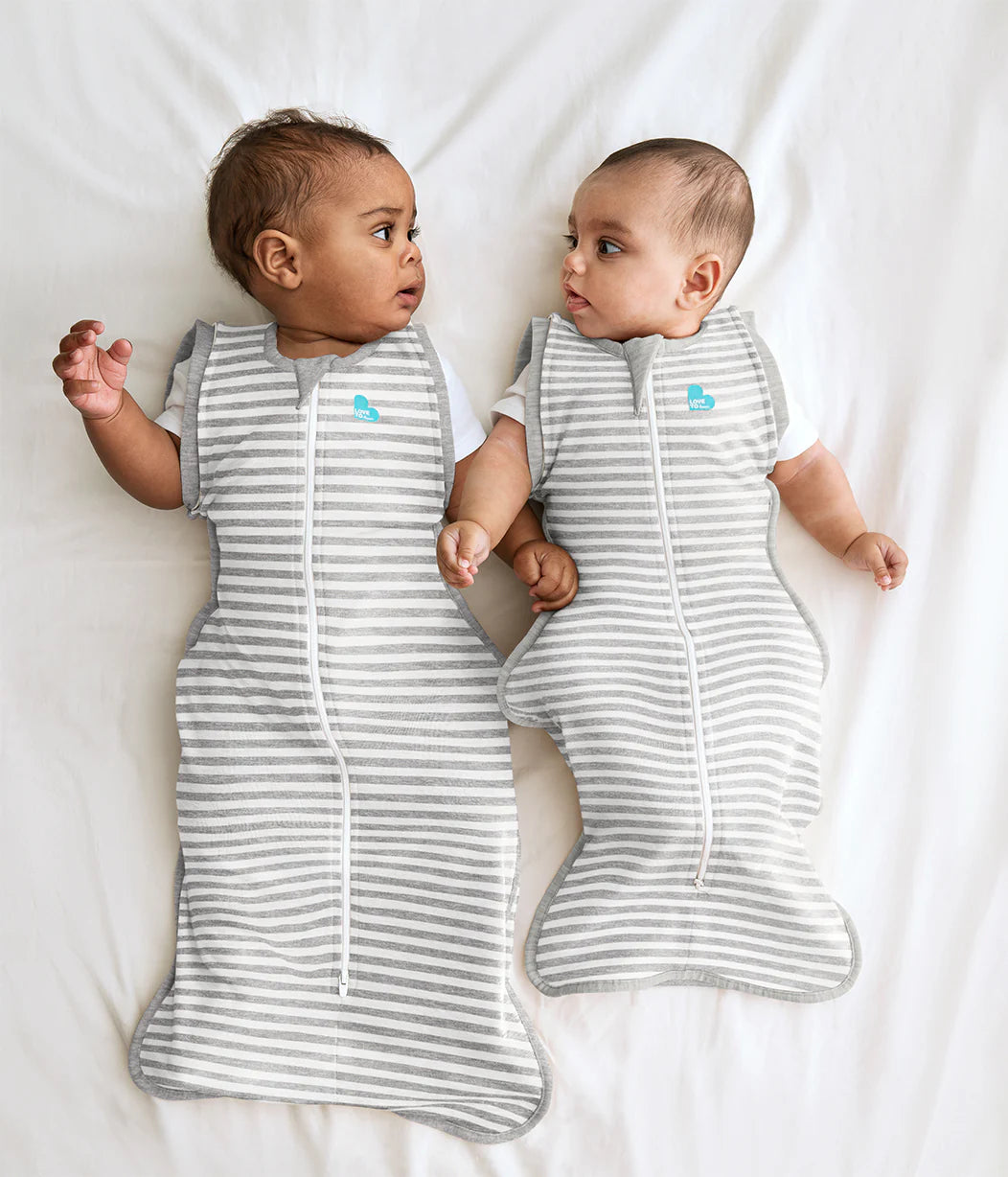 SWADDLE UP Transition Bag Original 1.0T Grey & White Stripe