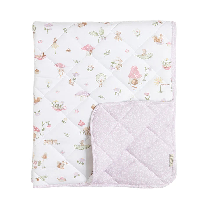 Living Textiles Organic Reversible Cot Comforter - Whimsical Wonderland