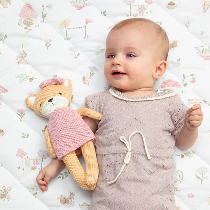 Living Textiles Organic Reversible Cot Comforter - Whimsical Wonderland