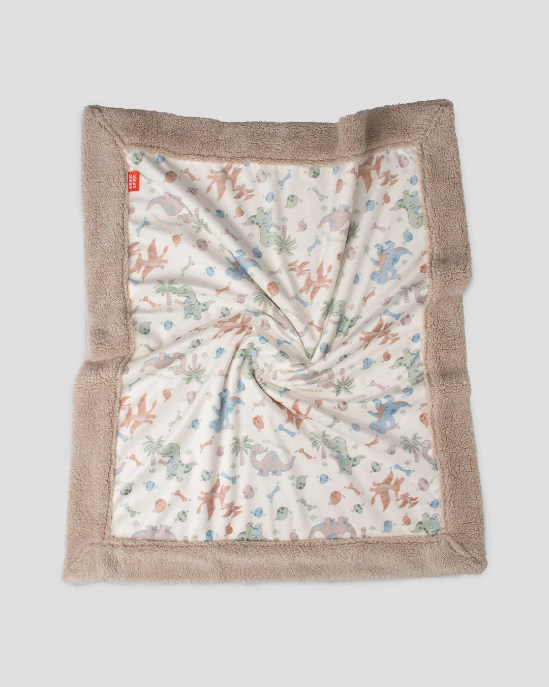 Weegoamigo Sherpa Snuggle Blanket - Roar-y McIlroy Dinosaur