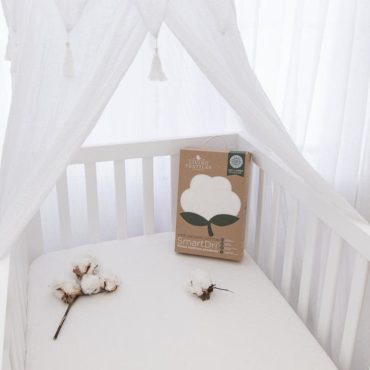 ORGANIC SMART-DRI WATERPROOF MATTRESS PROTECTOR COT LARGE