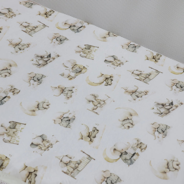 Bubba Blue Elephant Bedtime Jersey Co Sleeper/Bedside Sleeper Fitted Sheet