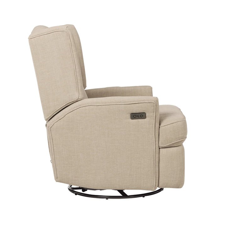 Il Tutto Chelsea Electric Recliner Glider Chair with USB Latté