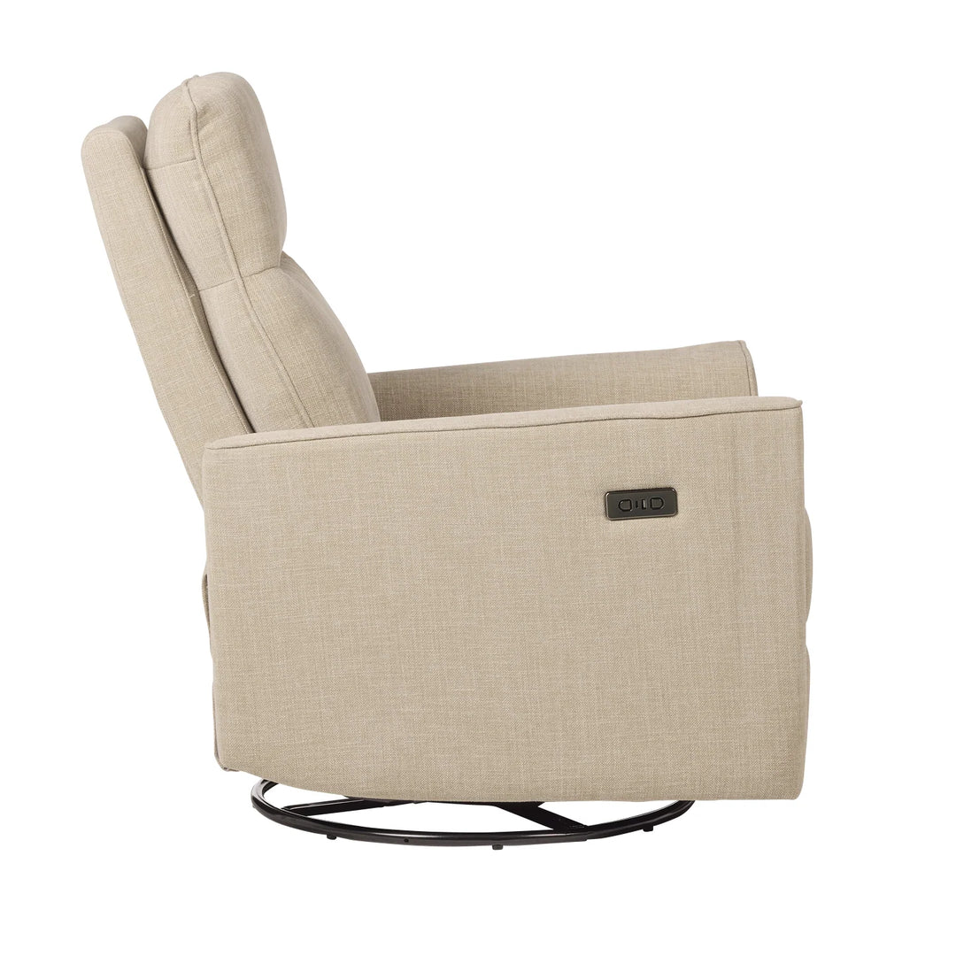iL Tutto Felix Electric Recliner Glider Chair with USB in Latté