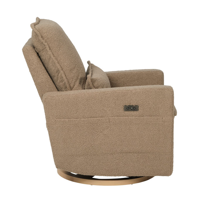 Il Tutto Frankie Electric Recliner/Glider Chair - Mocha Teddy