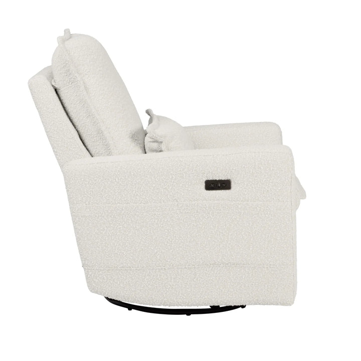 Il Tutto Frankie Electric Recliner Glider Nursery Chair in Vanilla Bouclé