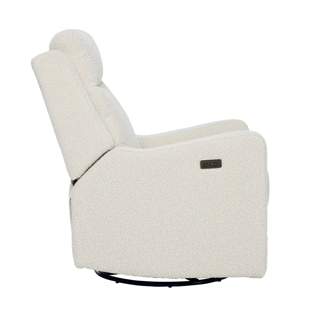 Il Tutto Henry Electric Recliner Glider Chair with USB - Vanilla Bouclé