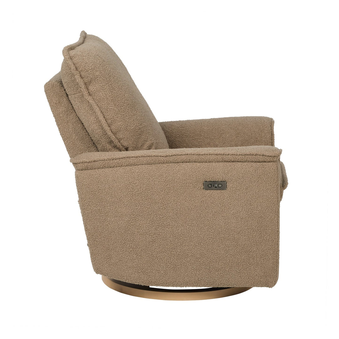 Il Tutto Louie Electric Recliner Glider Nursery Chair in Mocha Teddy