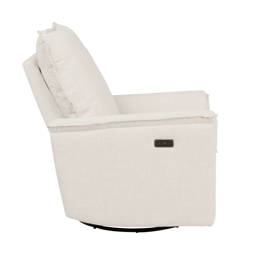 Il Tutto Louie Electric Recliner Glider Nursery Chair in Eggshell