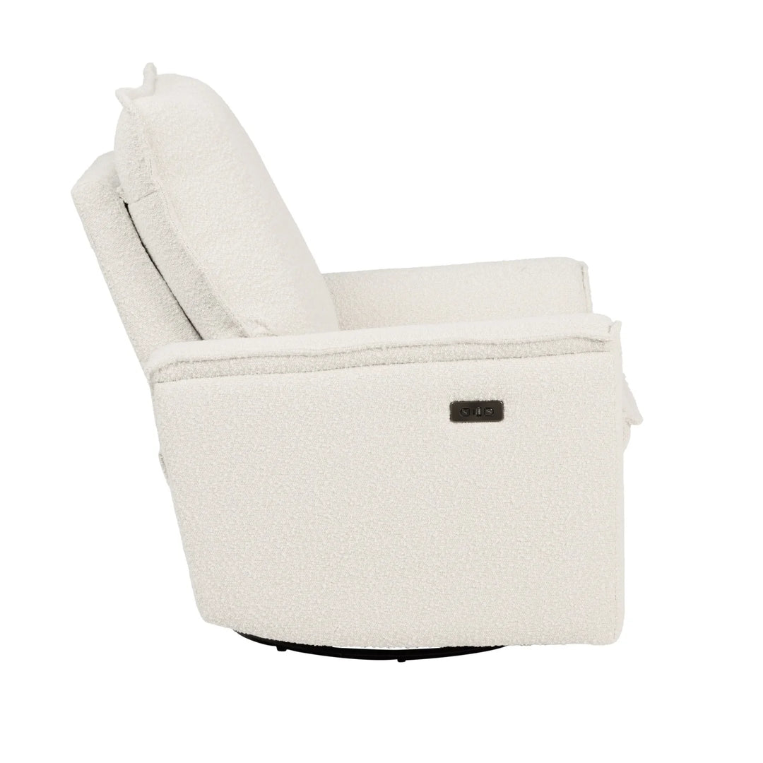 Il Tutto Louie Electric Recliner Glider Nursery Chair in Vanilla Bouclé