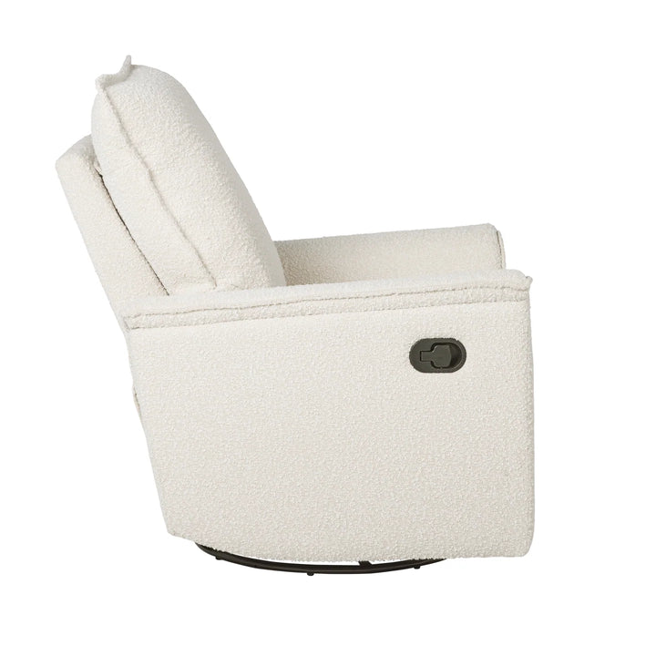 Il Tutto Louie Recliner Glider Nursery Chair in Vanilla Bouclé