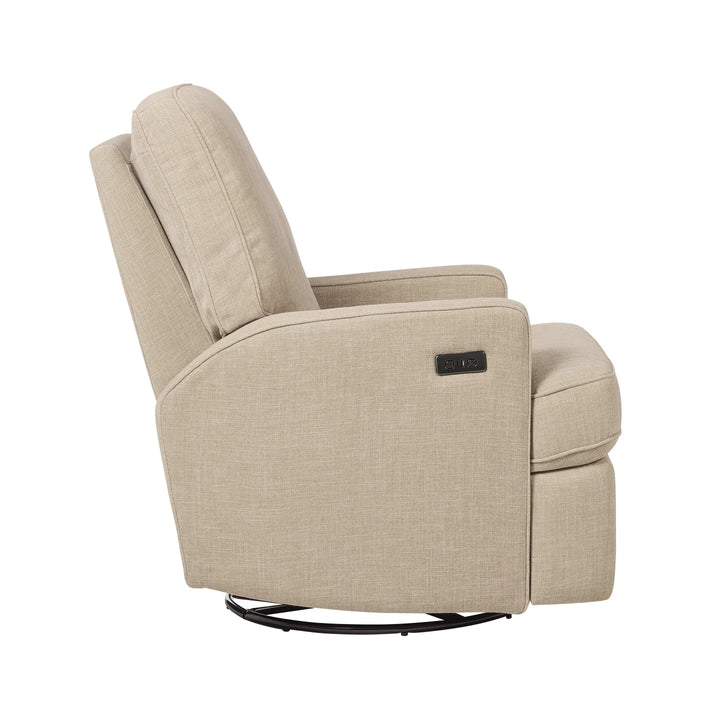 Il Tutto Quinn Electric Recliner Glider Chair with USB in Latté