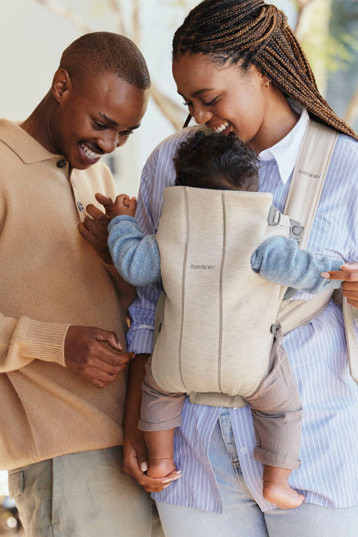 BabyBjorn Baby Carrier Mini - 3D Jersey, Light beige